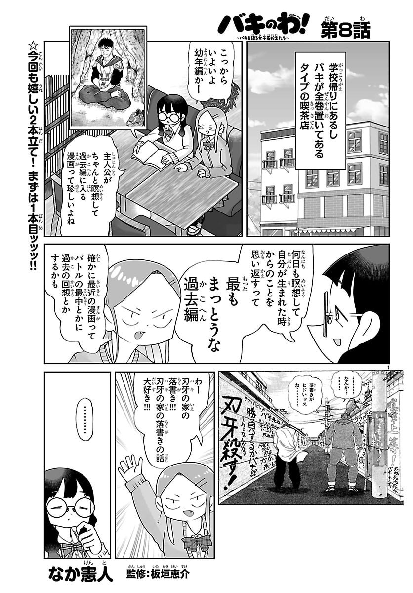 BAKI NO WA! ~BAKI WO KATARU JOSHIKOUSEI TACHI~ Chapter 8 page 1 - nihonkuni.com