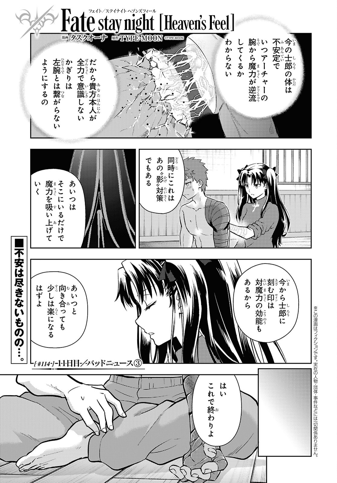 FATE/STAY NIGHT - HEAVENS FEEL - RAW Chap 114 - Pic 1