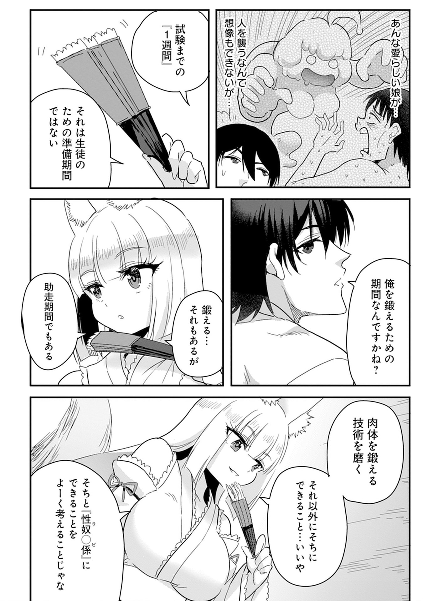 MAHOJOGAKUEN NO BAITEN DE HATARAKU ORE HA ISEKAI KARA SHOKANSARETA “HAREM DOREI” DESU. Chapter 7 - Page 14