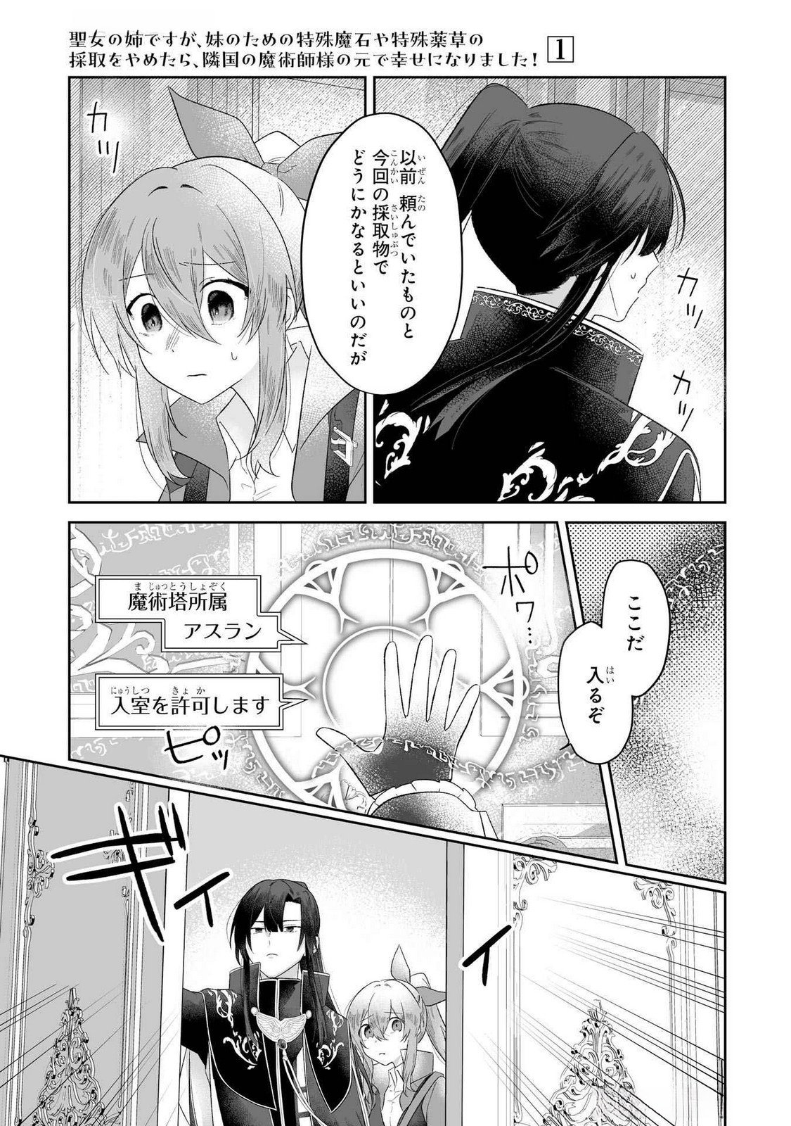 SEIJO NO ANE DESU GA, IMOUTO NO TAME NO TOKUSHU MASEKI YA TOKUSHU YAKUSOU NO SAISHU WO YAMETARA, RINGOKU NO MAJUTSUSHI-SAMA NO MOTO DE SHIAWASE NI NARIMASHITA! Chapter 3 - Page 15