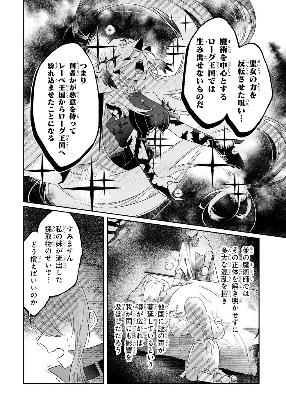 SEIJO NO ANE DESU GA, IMOUTO NO TAME NO TOKUSHU MASEKI YA TOKUSHU YAKUSOU NO SAISHU WO YAMETARA, RINGOKU NO MAJUTSUSHI-SAMA NO MOTO DE SHIAWASE NI NARIMASHITA! Chapter 7 - Page 14