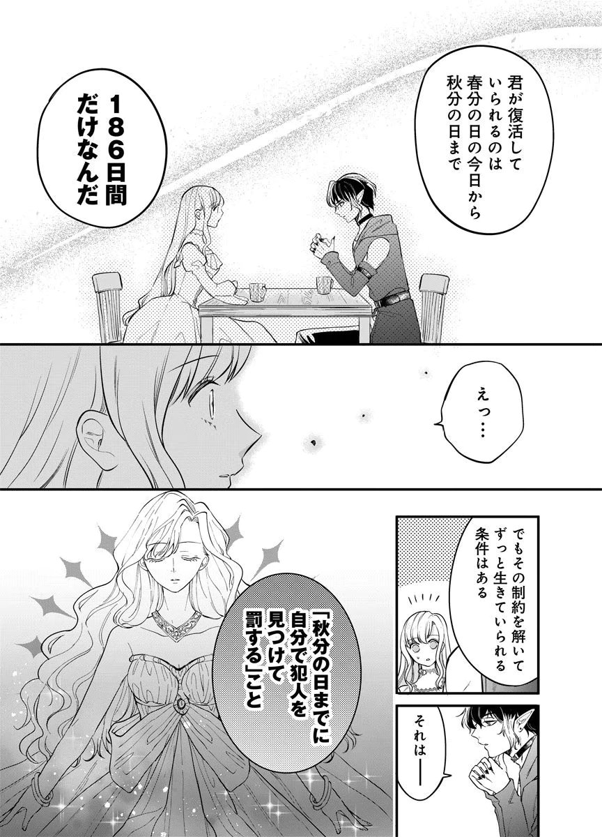 YOMIGAIRI REIJOU ~WATASHI GA FUTATABI SHINU MADE 186-NICHI, FUKUSHUU NO CHIKAI WA HAKABA KARA~ Chap 1 - Pic 39